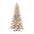 11ft Pre-Lit Flocked Fir Artificial Christmas Tree with 950 Warm White Lights w/o Glitter