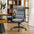 Glitzhome Modern Leatherette Gaslift Adjustable Sleek Swivel High Back Office Chair