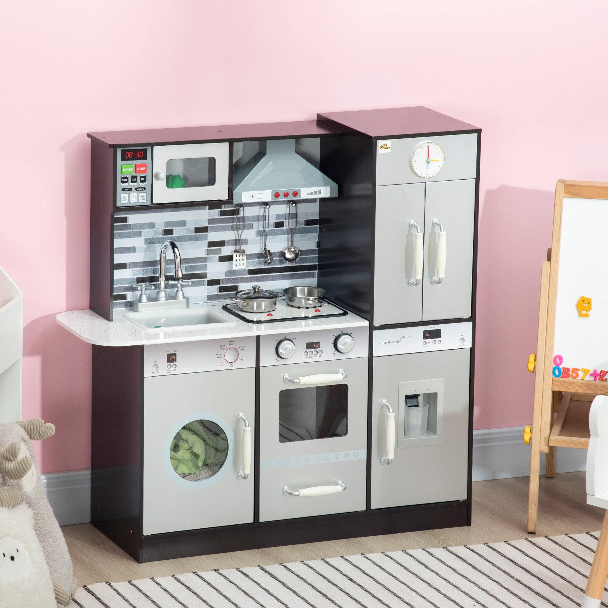 Kids kitchen with washing machine online