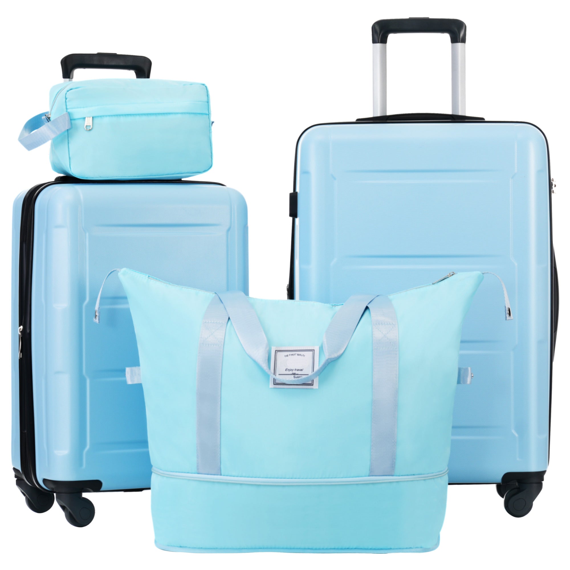 2 Piece Luggage Set with Bags Expanable Spinner Wheels ABS Lightweight Suitcase with TSA Lock