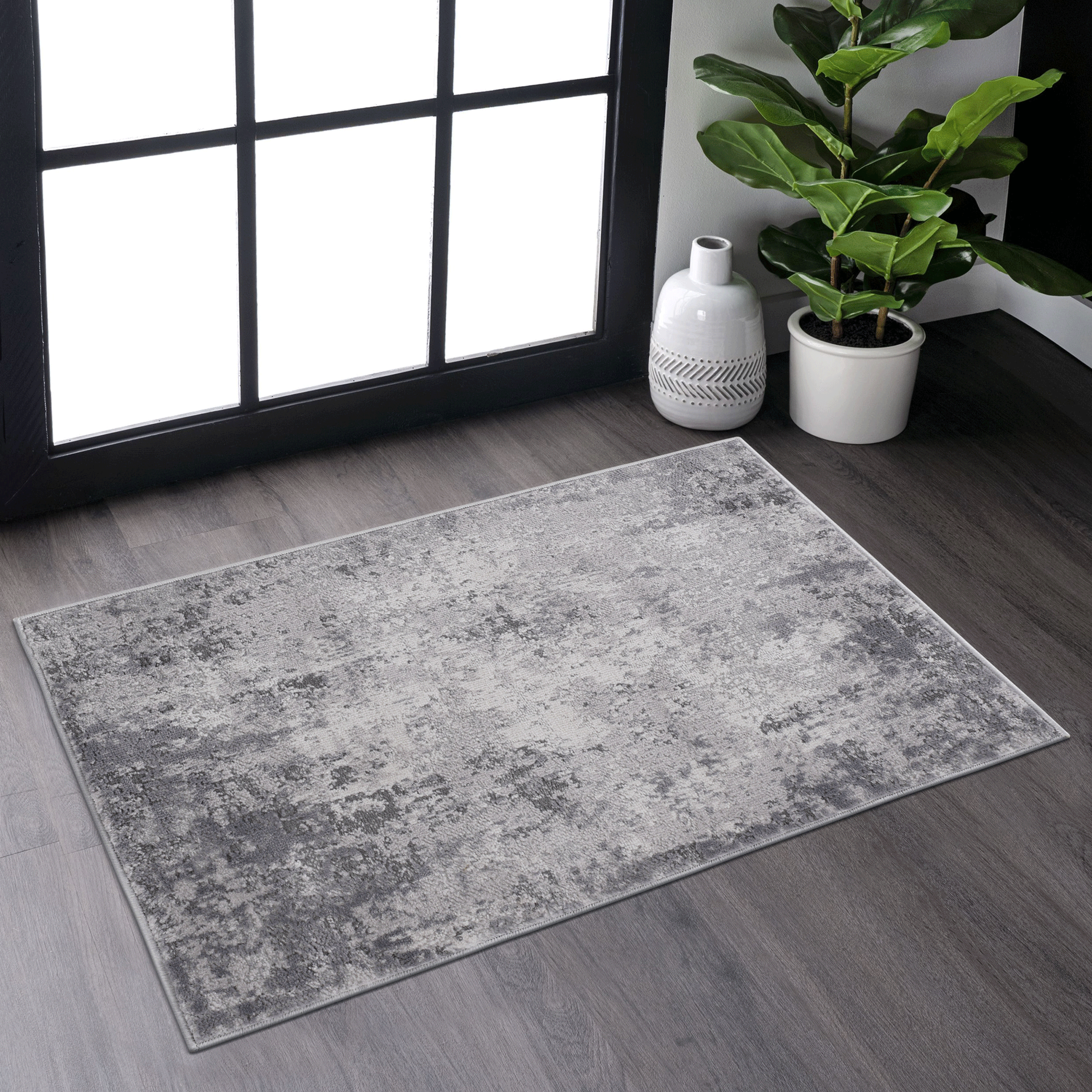 NAAR MARFI Collection Abstract Non-Shedding and Stain Resistant Area Rug