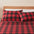 Great Bay Home Twin / Buffalo Check - Black/Red 4 Piece Printed Microfiber Sheet Set | Baylor Collection  4 Piece Printed Microfiber Sheet Set | Baylor Collection 