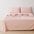 Great Bay Home Bed Sheets Full / Dusty Rose 100% Cotton Sateen Sheet Set - Rosalia Collection 100% Cotton Sateen Sheet Set