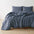 Great Bay Home Duvet Full / Queen / Slate 100% European Flax Linen Duvet Set 100% European Flax Linen Duvet Set