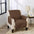 Great Bay Home Slipcovers 24" Chair / Chocolate / Taupe Reversible Furniture Protector - Elenor Collection Medallion Solid Furniture Protector|Elenor Collection:Great Bay Home