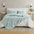 greatbayhome Quilts & Comforters King / Heathered Seaglass 3 Piece Jersey Knit Quilt Set - Natalie Collection Jersey Knit Heathered Quilt Set | Natalie Collection 