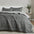 greatbayhome Quilts & Comforters King / California King / Dark Grey Solid / Light Grey Solid Reversible Comforter Set - Odette Collection Reversible Comforter Set | Odette Collection 