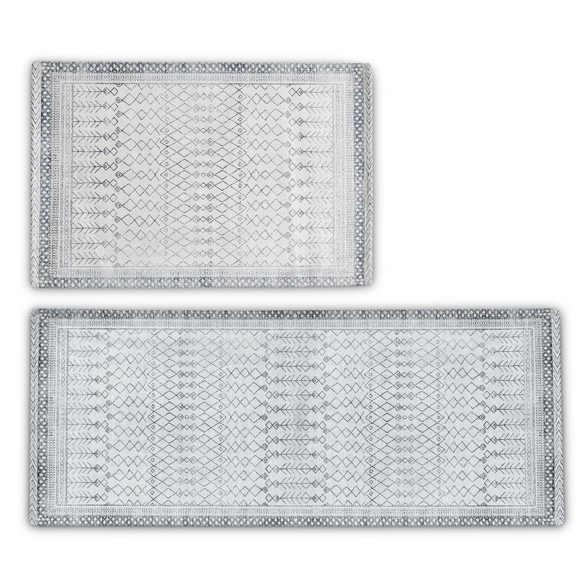 Distressed Moroccan Machine Washable Accent Area Rug & Runner - Neve Collection