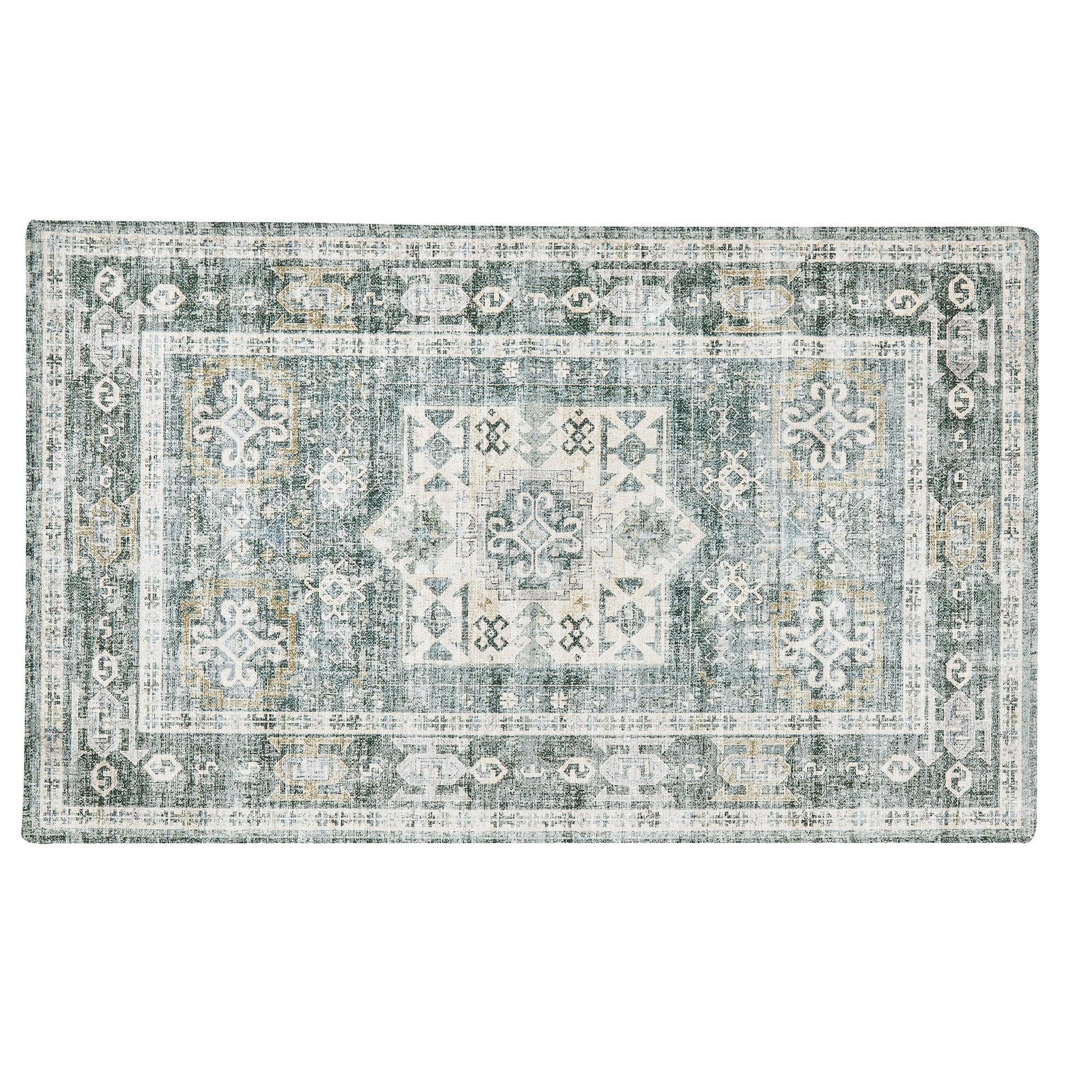 Medallion Machine Washable Accent Area Rug & Runner - Nava Collection