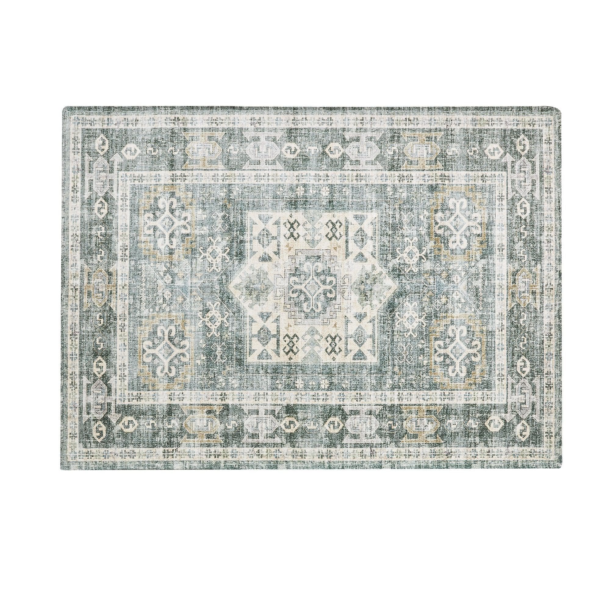 Medallion Machine Washable Accent Area Rug & Runner - Nava Collection