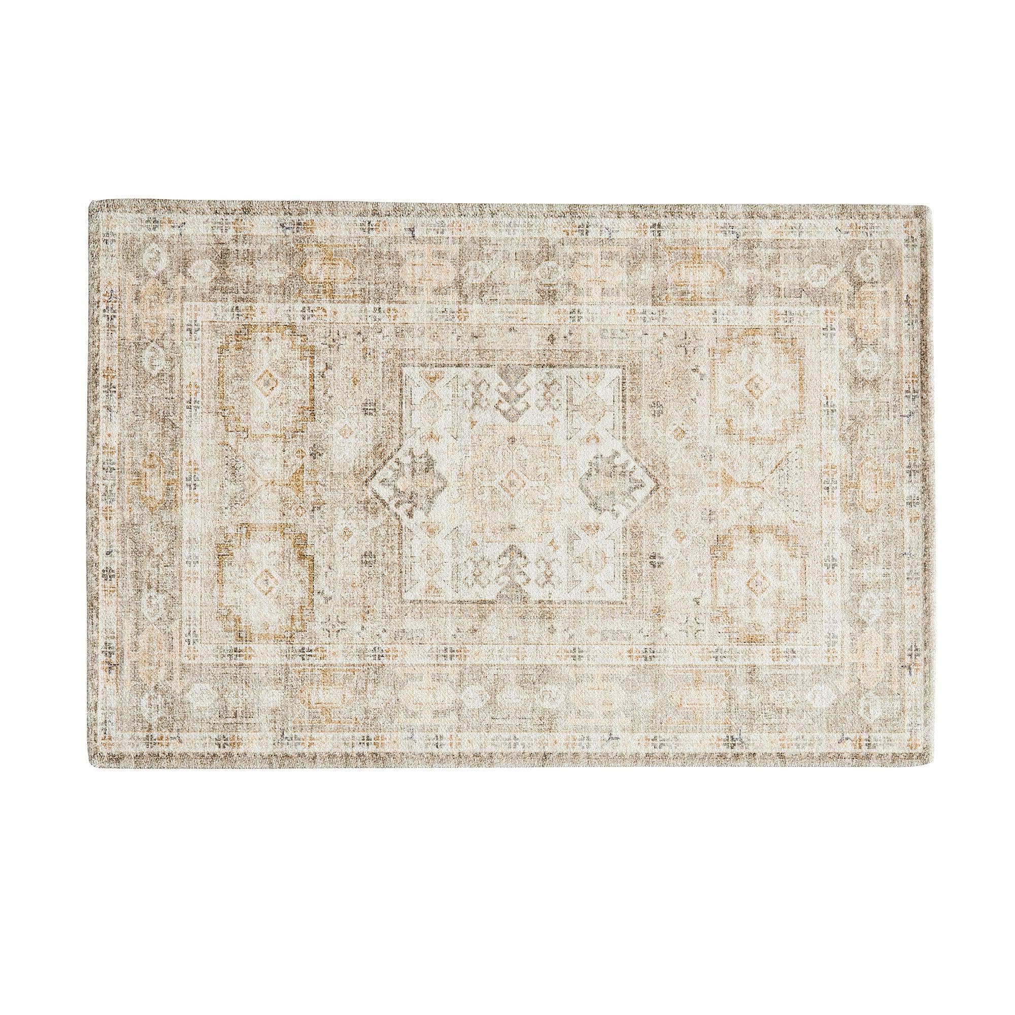 Medallion Machine Washable Accent Area Rug & Runner - Nava Collection