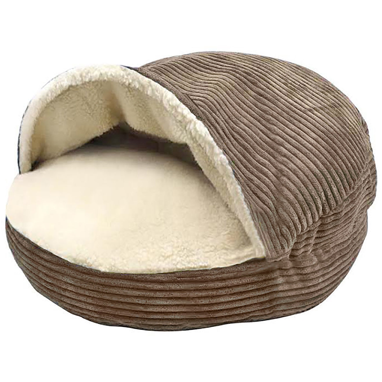 Details Cozy Pet Bed Cave, Hooded Dog Bed Dome for Small Medium Dogs, Washable