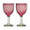 Rosado stemmed wine glass set by twine living- set of 2