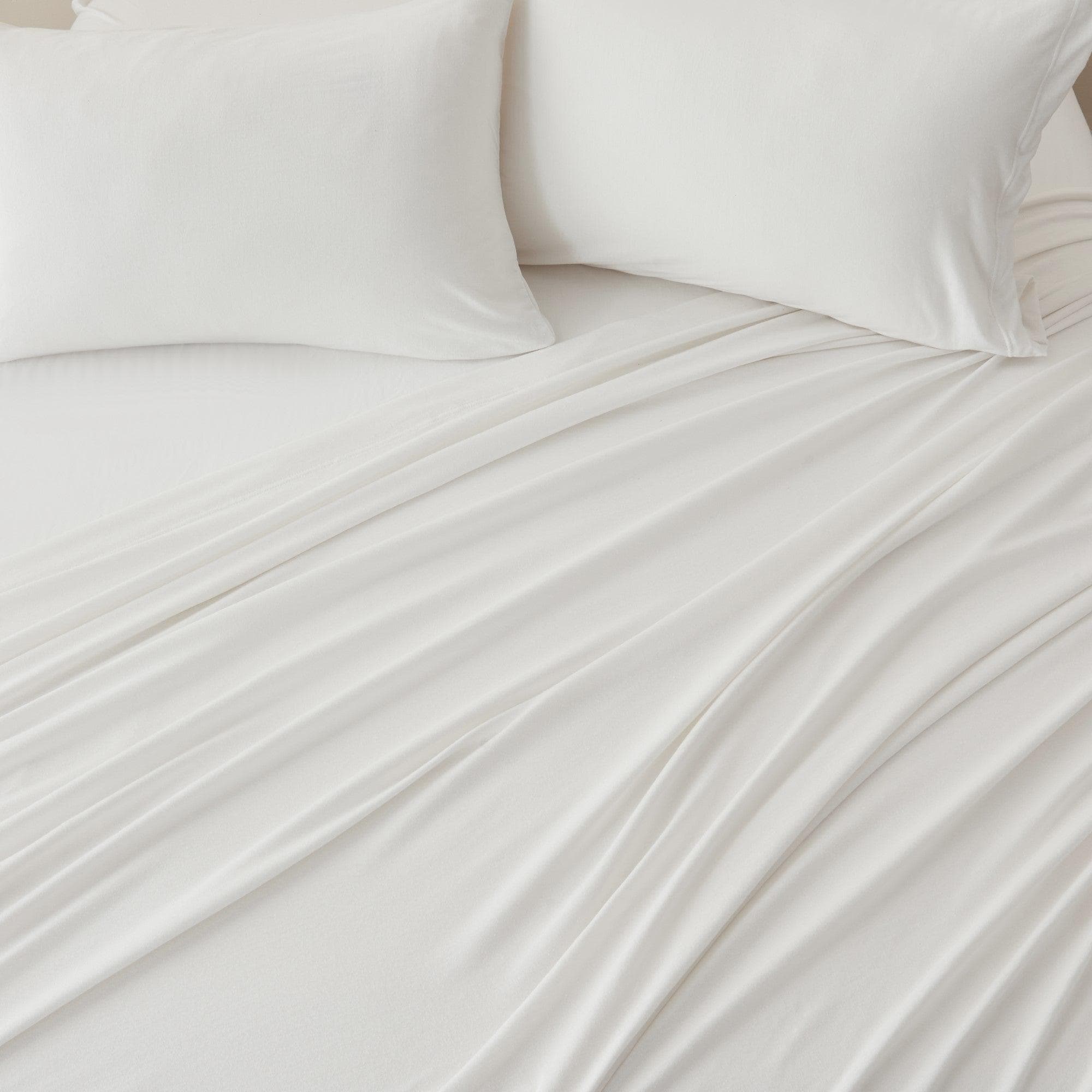 Cotton Jersey Bed Sheet Set | Carmen Collection by Great Bay Home (10 Colors Available)