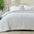 Patina Vie Maison Quilts & Comforters King / Fresh White 100% Cotton Puckered 3 Pc Reversible Comforter Set with Shams