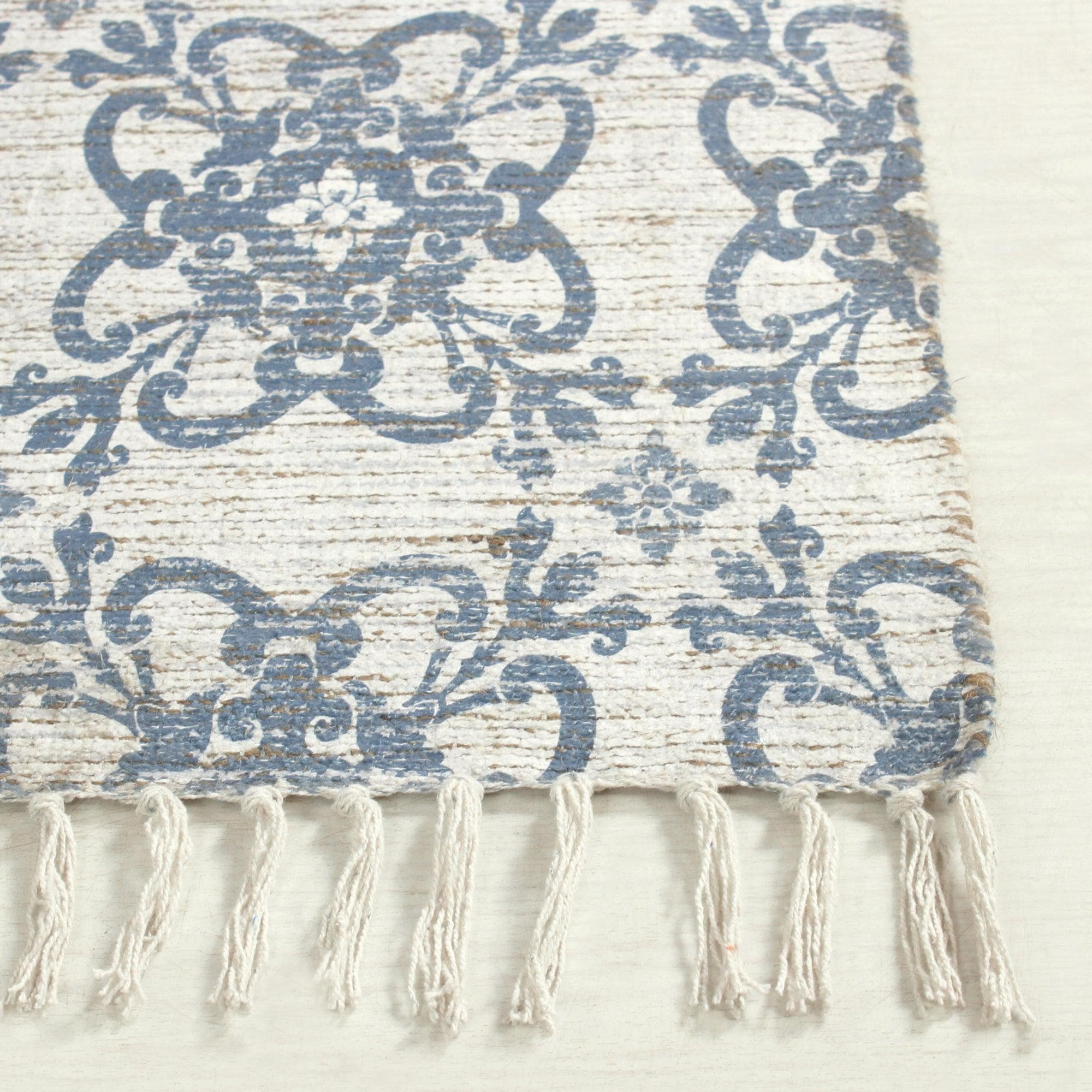 Patina Vie Maison Rugs Hand Tufted Boho Accent Rug with Tassels