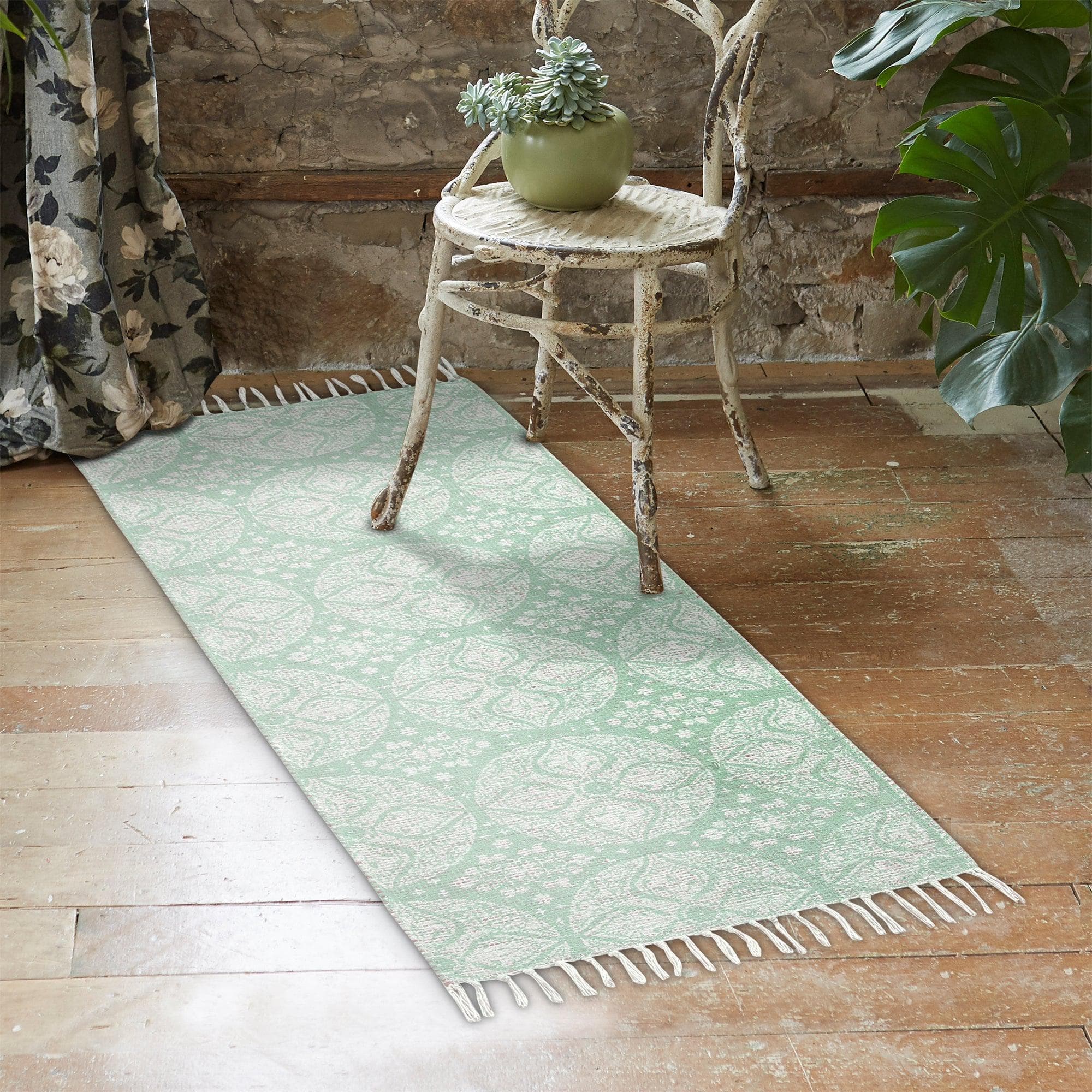 Patina Vie Maison Rugs Hand Tufted Boho Accent Rug with Tassels