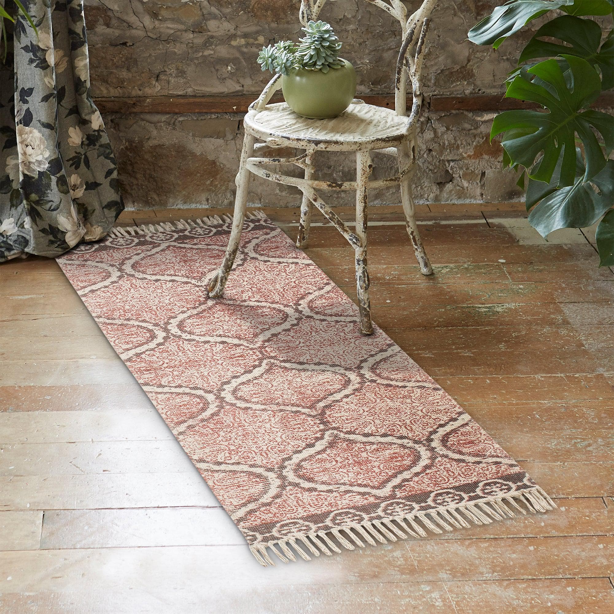 Patina Vie Maison Rugs Hand Tufted Boho Accent Rug with Tassels