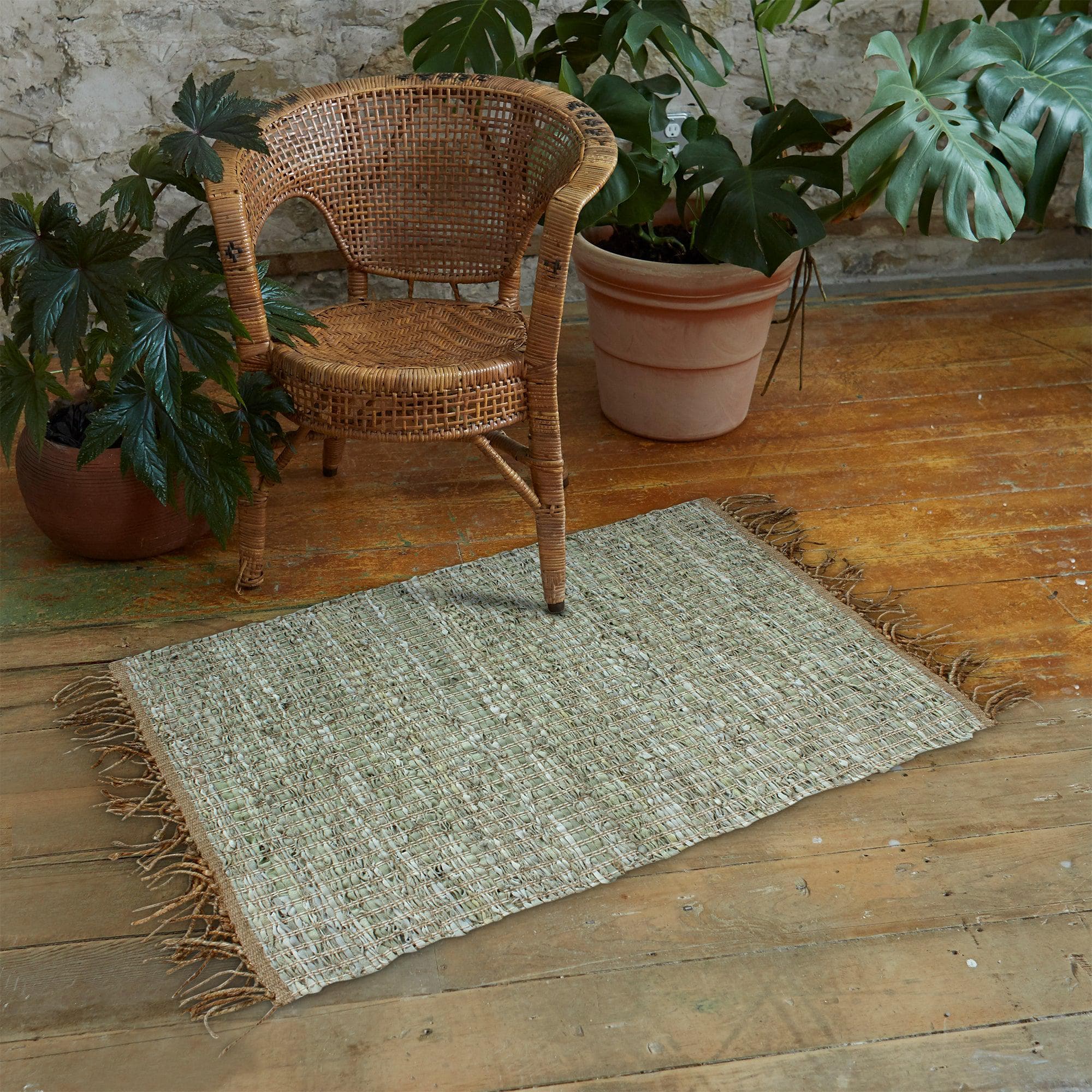 Patina Vie Maison Rugs Hand Tufted Boho Accent Rug with Tassels