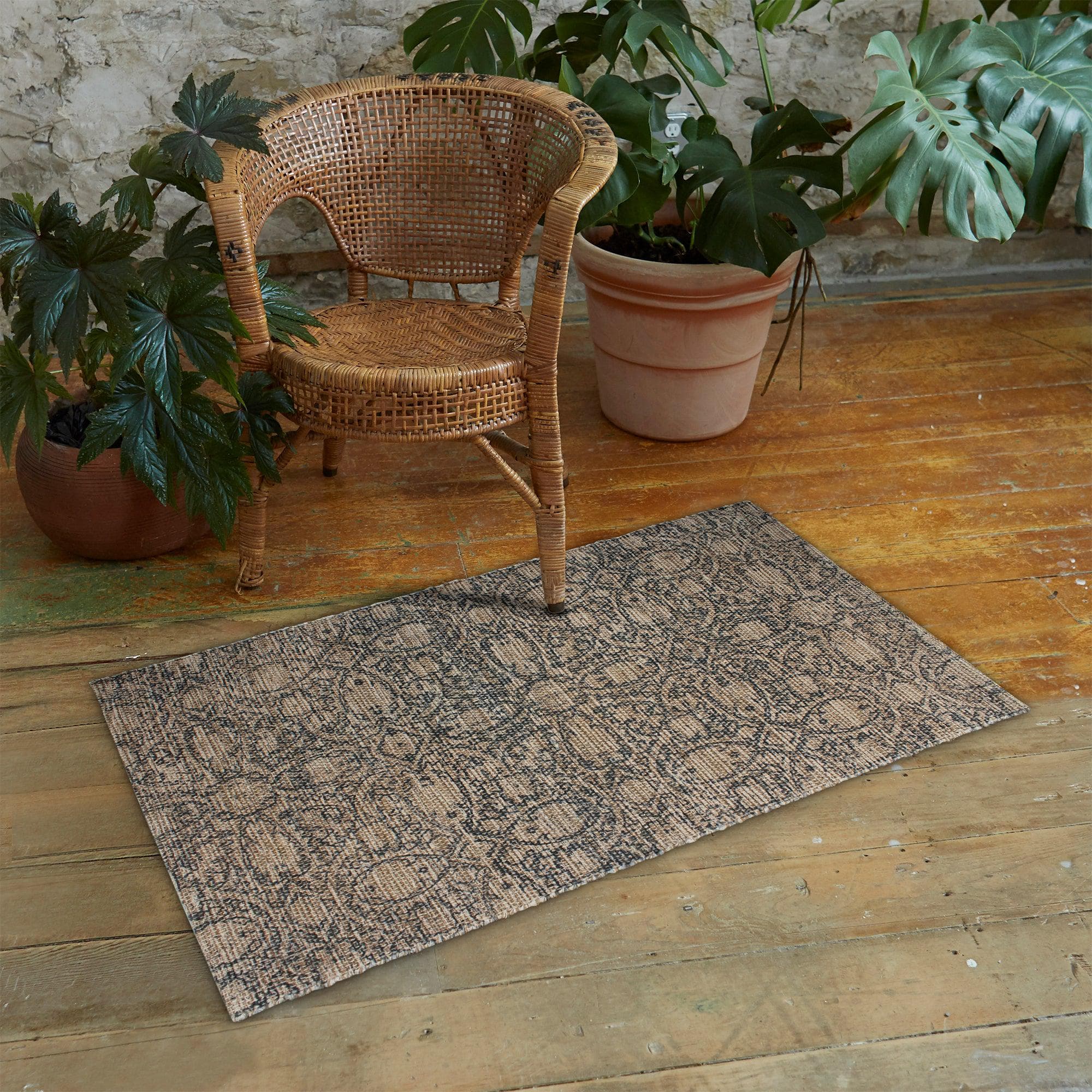 Patina Vie Maison Rugs Hand Tufted Cotton/Jute Flatweave Boho Rug