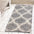 Patina Vie Maison Rugs 2' x 5' / Navy Medallion Floral Hand Tufted Cotton/Jute Flatweave Boho Rug