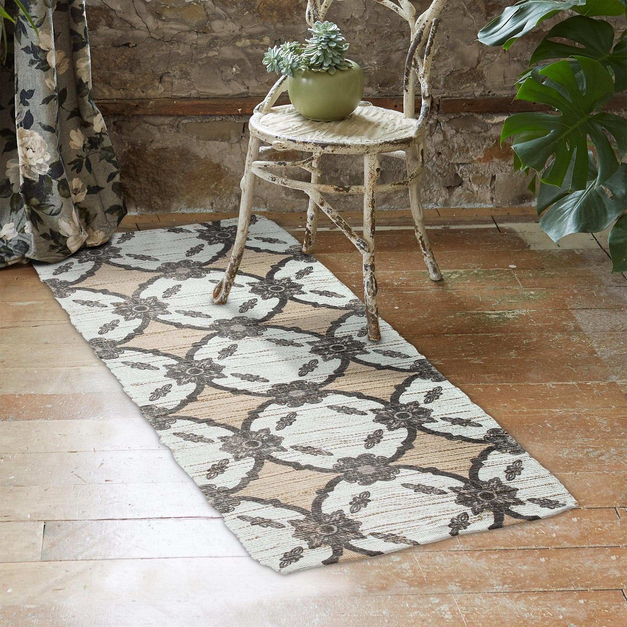 Patina Vie Maison Rugs Hand Tufted Cotton/Jute Flatweave Boho Rug