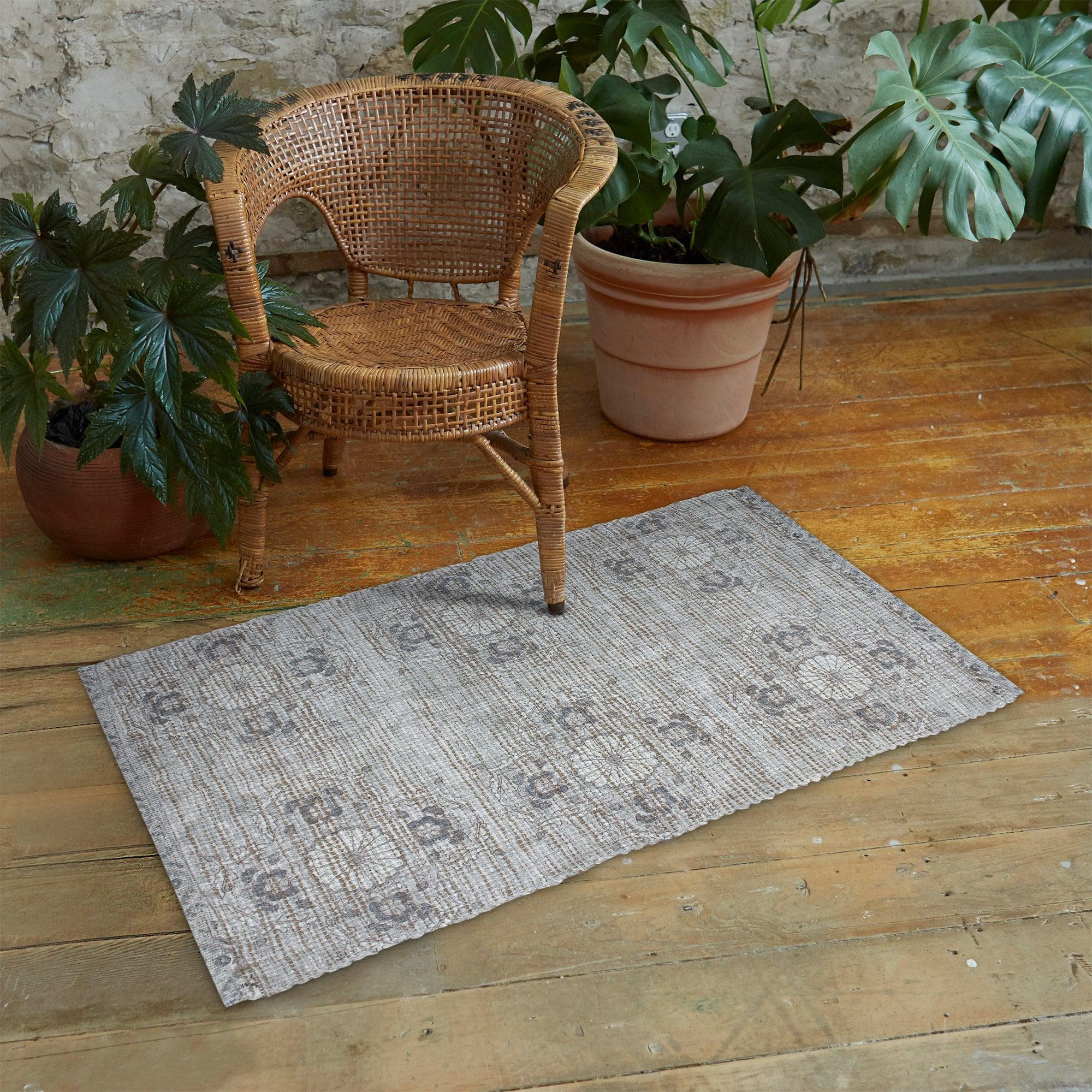 Patina Vie Maison Rugs Hand Tufted Cotton/Jute Flatweave Boho Rug