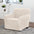 Great Bay Home Slipcovers Chair / Off White Velvet Stretch Slipcover - Gale Collection Velvet Form Fit Stretch Slipcovers | Gale Collection by Great Bay Home