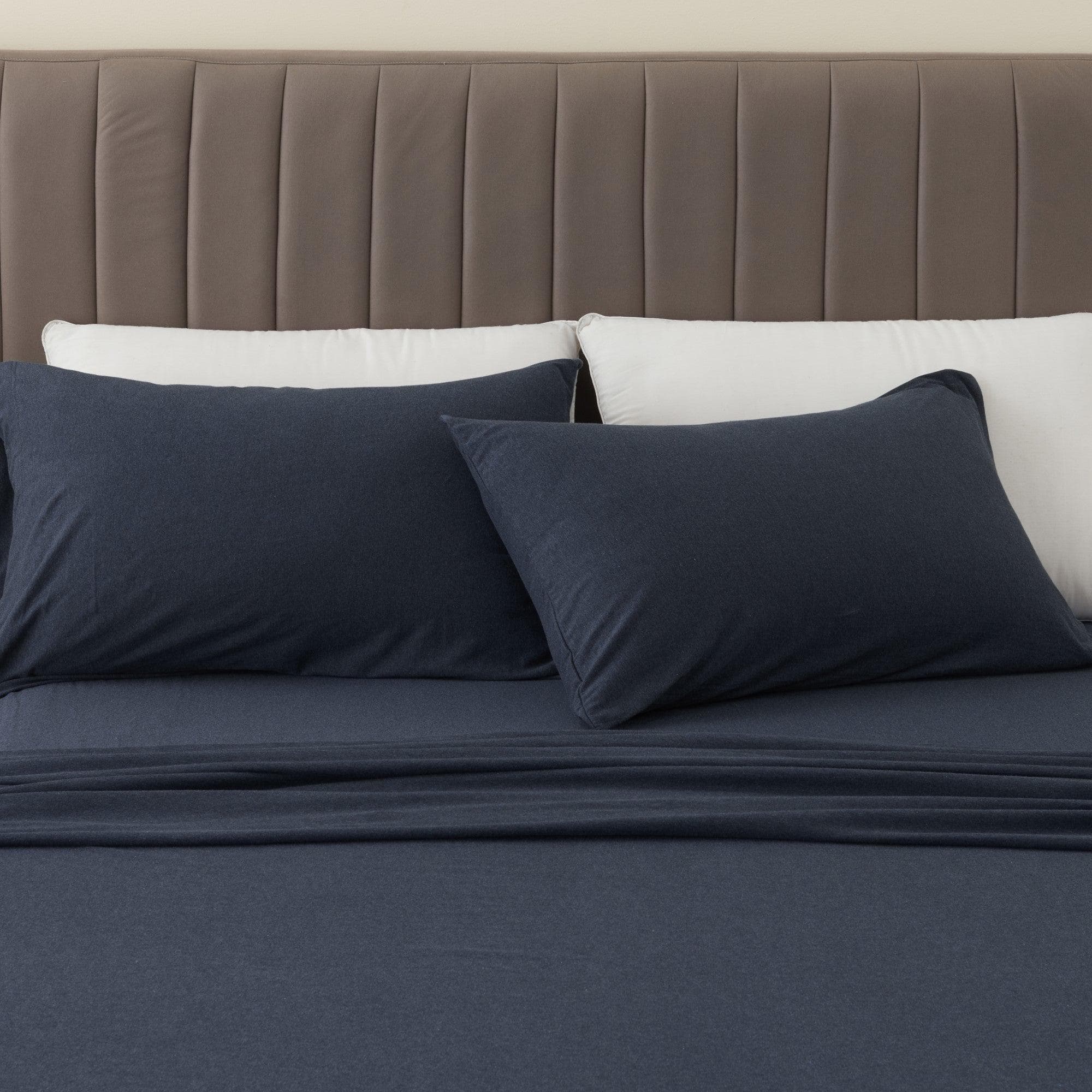 Cotton Jersey Bed Sheet Set | Carmen Collection by Great Bay Home (10 Colors Available)